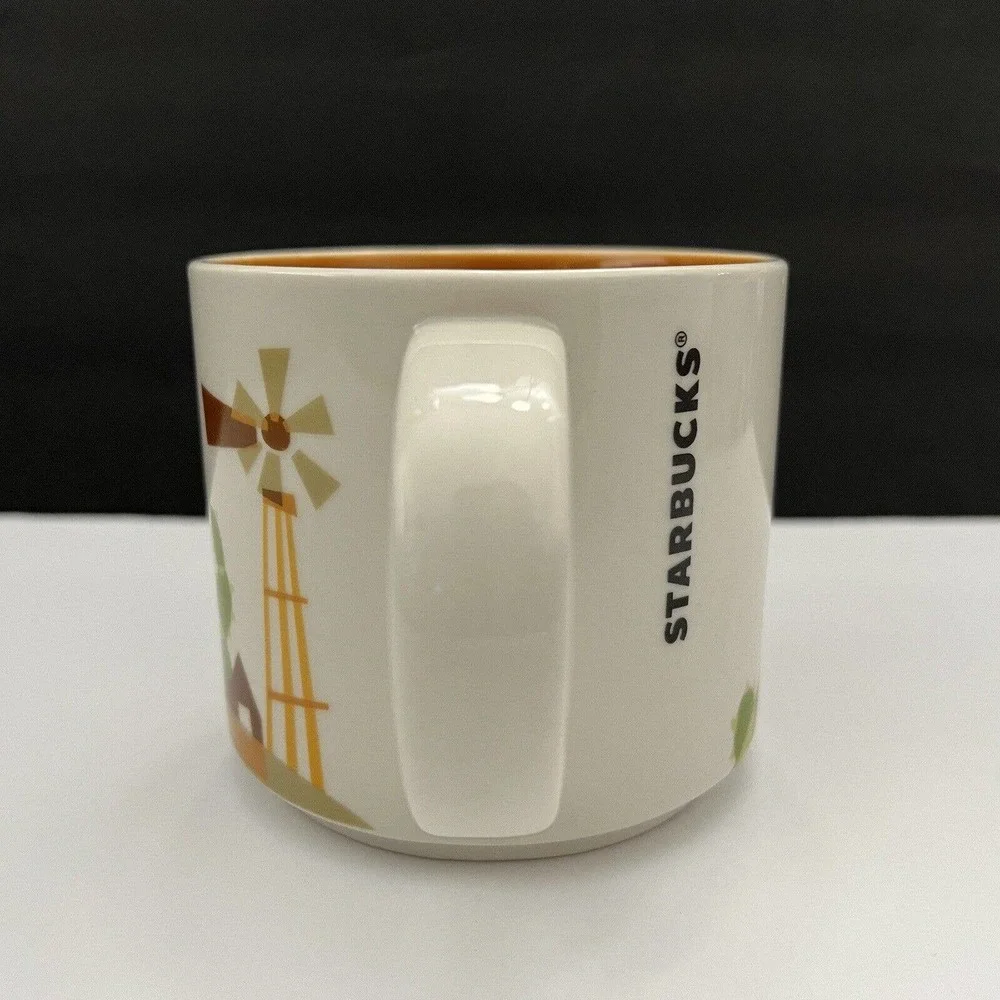 Starbucks 2015 Texas You Are Here Collection YAH Longhorn 14 oz Coffee Mug Cup